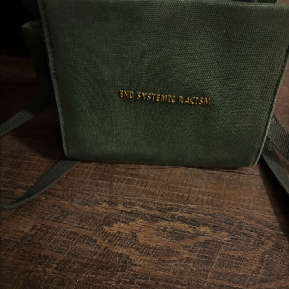Forest Green Messenger Bag with Boxy Design